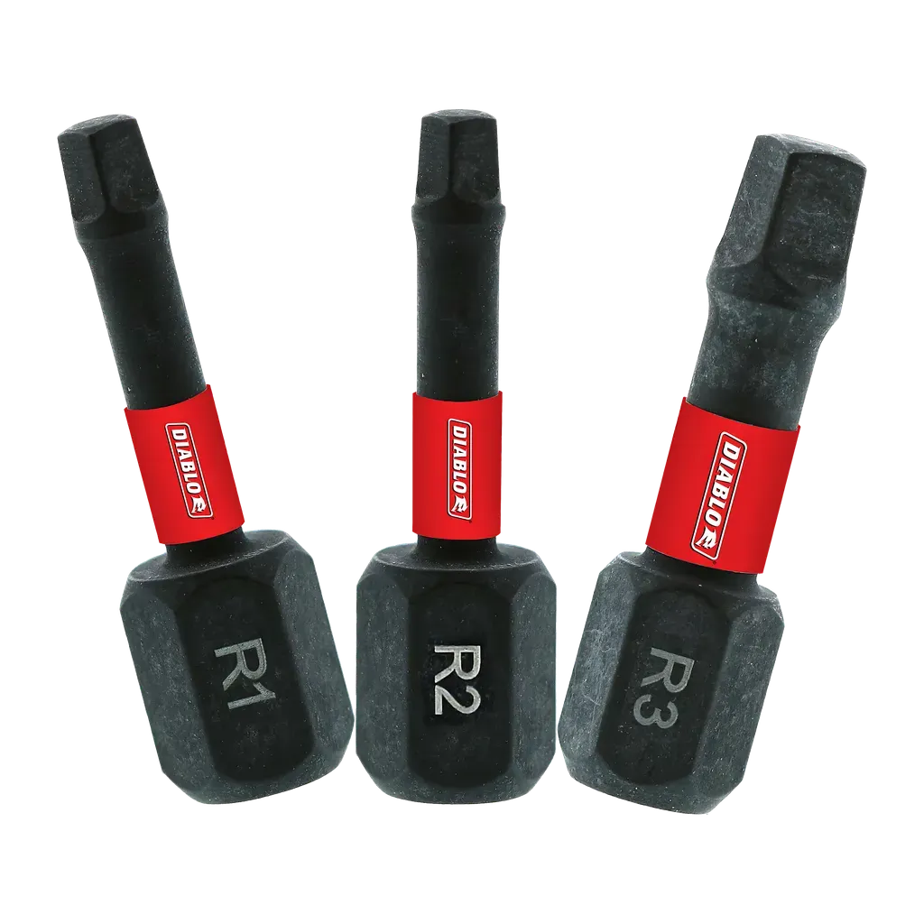 1 in. Square Drive Bit Assorted Pack (3-Piece)