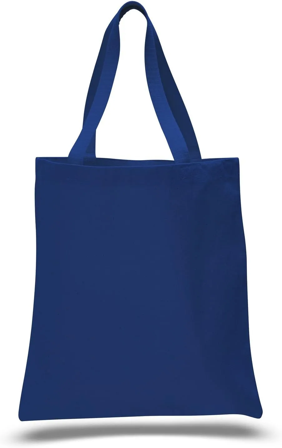 (12 Pack) 1 Dozen - Heavy Cotton Canvas Tote Bags (Royal)
