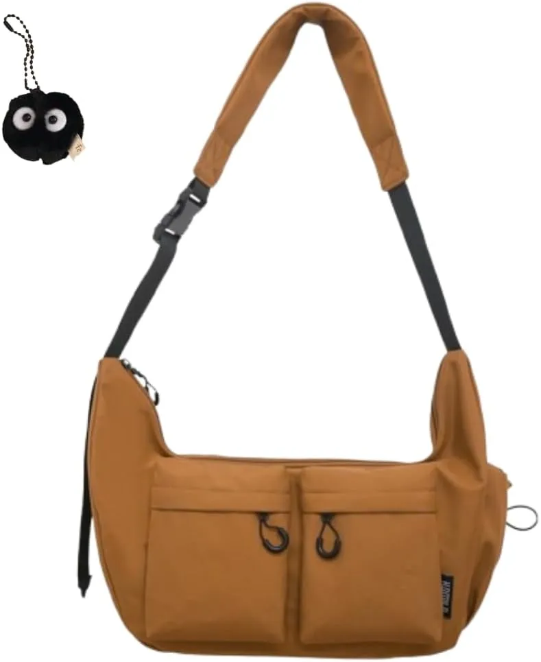 2025 New Dallaswind Large Capacity Messenger Canvas Bag, Large Crossbody Bag Shoulder Purse, Vintage Canvas Satchel