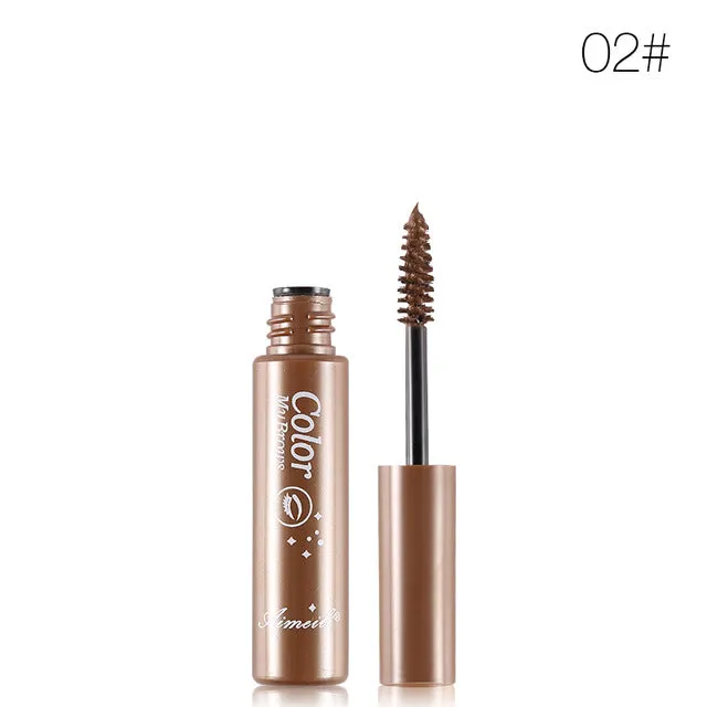 3 Colors Natural Eyebrow Gel Tattoo Waterproof Eyebrow Mascara Cream Dye Eye Brow Tint Makeup Set Kit Long Lasting Brown Gel