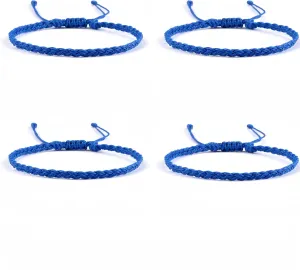 4PCS Blue Friendship Bracelets, Blue Bracelets for Women, Blue Friendship Bracelets for Women, Blue Friendship Bracelet Kit, Blue Beaded Bracelet