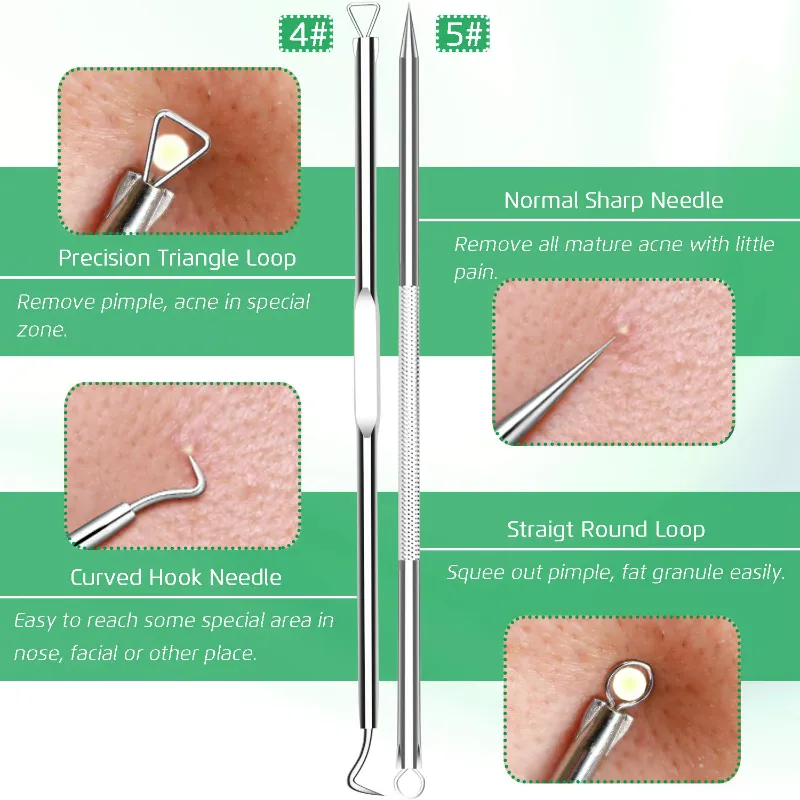 5 Piece Blackhead Remover Extractor Tool Kit