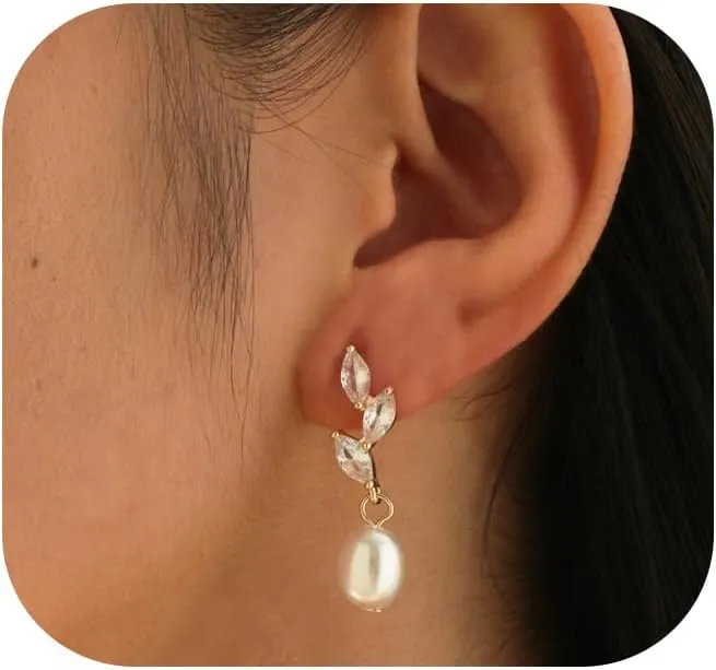 5MM Thick Pearl Hoop Earrings for Women, Lightweight Pearl Earrings with 925 Sterling Silver Post, Hypoallergenic Pearl Hoop Earrings 20/30/55MM