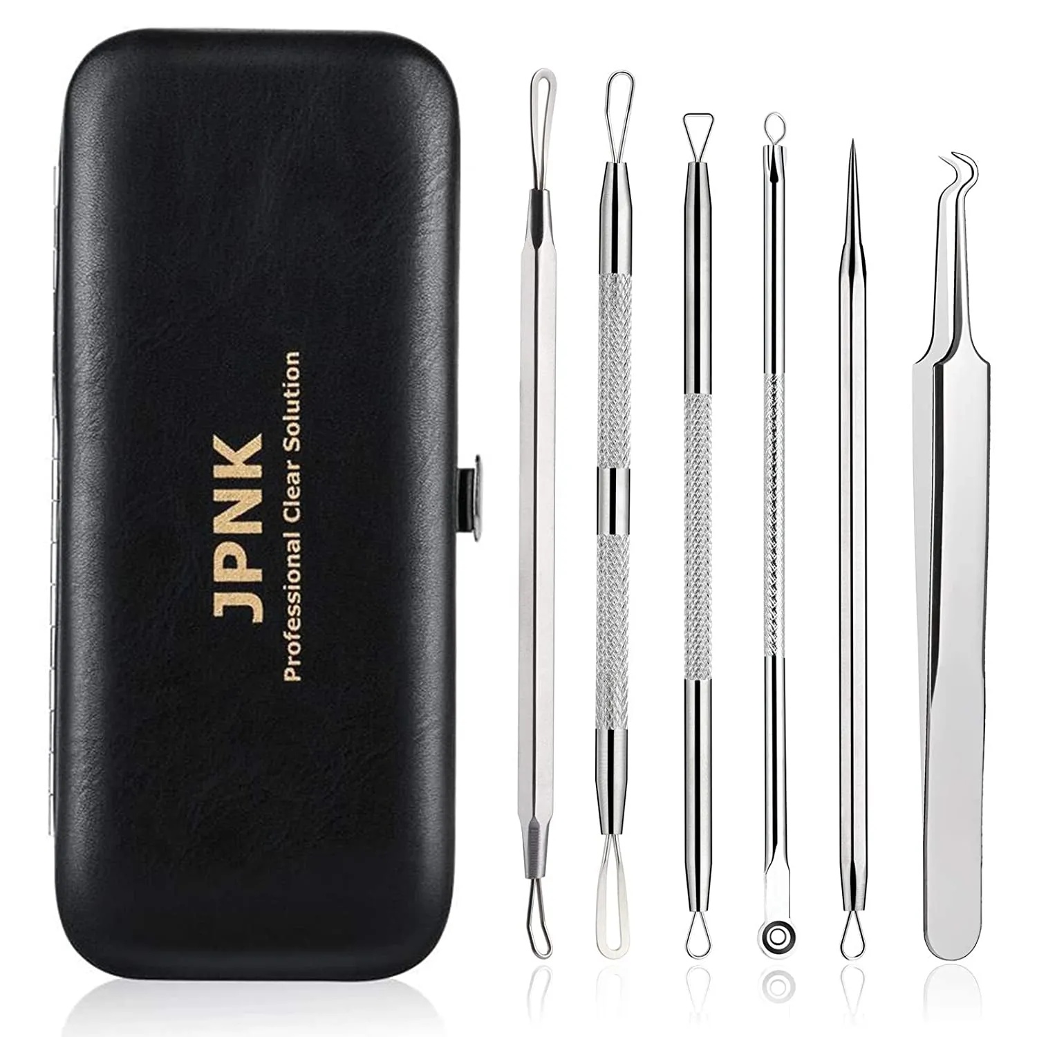 6 PCS Blackhead Remover Comedones Extractor Acne Removal Kit for Blemish, Whitehead Popping, Zit Removing