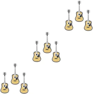9 Pcs Guitar Brooch Cartoon Brooch Pin Badges Backpack Badges Funny Brooch Cute Lapel Pins Music Lapel Badges Enamel Guitar Pin Badge Antique Decor Alloy Christmas Label Child