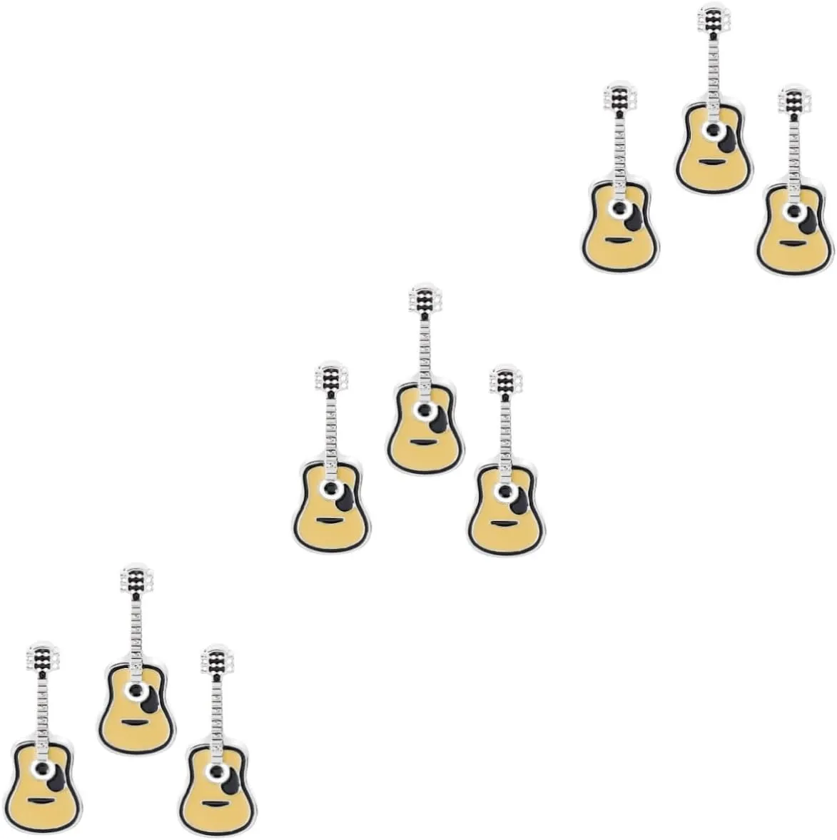 9 Pcs Guitar Brooch Cartoon Brooch Pin Badges Backpack Badges Funny Brooch Cute Lapel Pins Music Lapel Badges Enamel Guitar Pin Badge Antique Decor Alloy Christmas Label Child