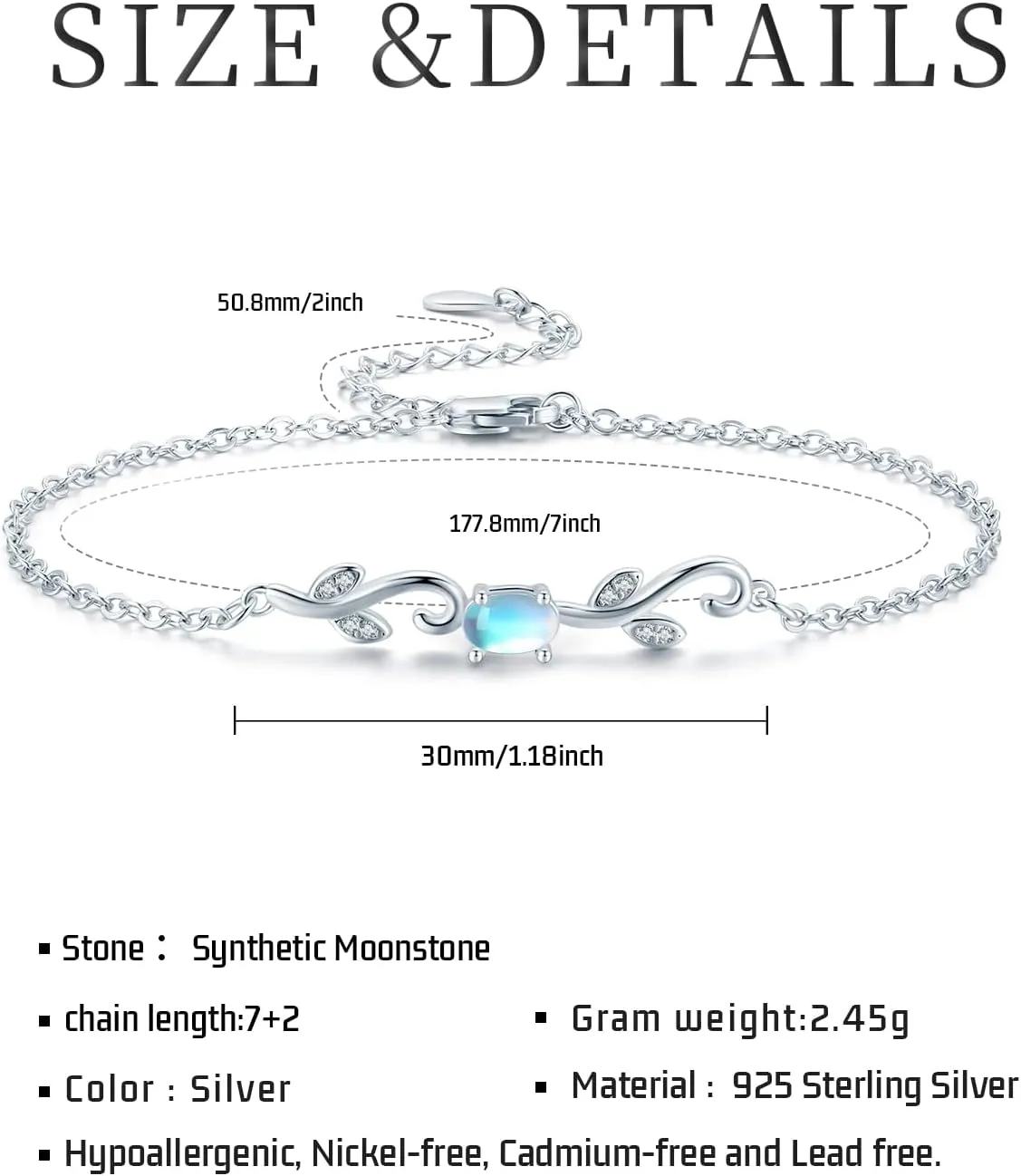 925 Sterling Silver Bracelets Dinosaur/Rose/Hummingbird/Infinite Love/Elephant Bracelets Animal Bracelets Gift Jewelry for Women Girlfriend