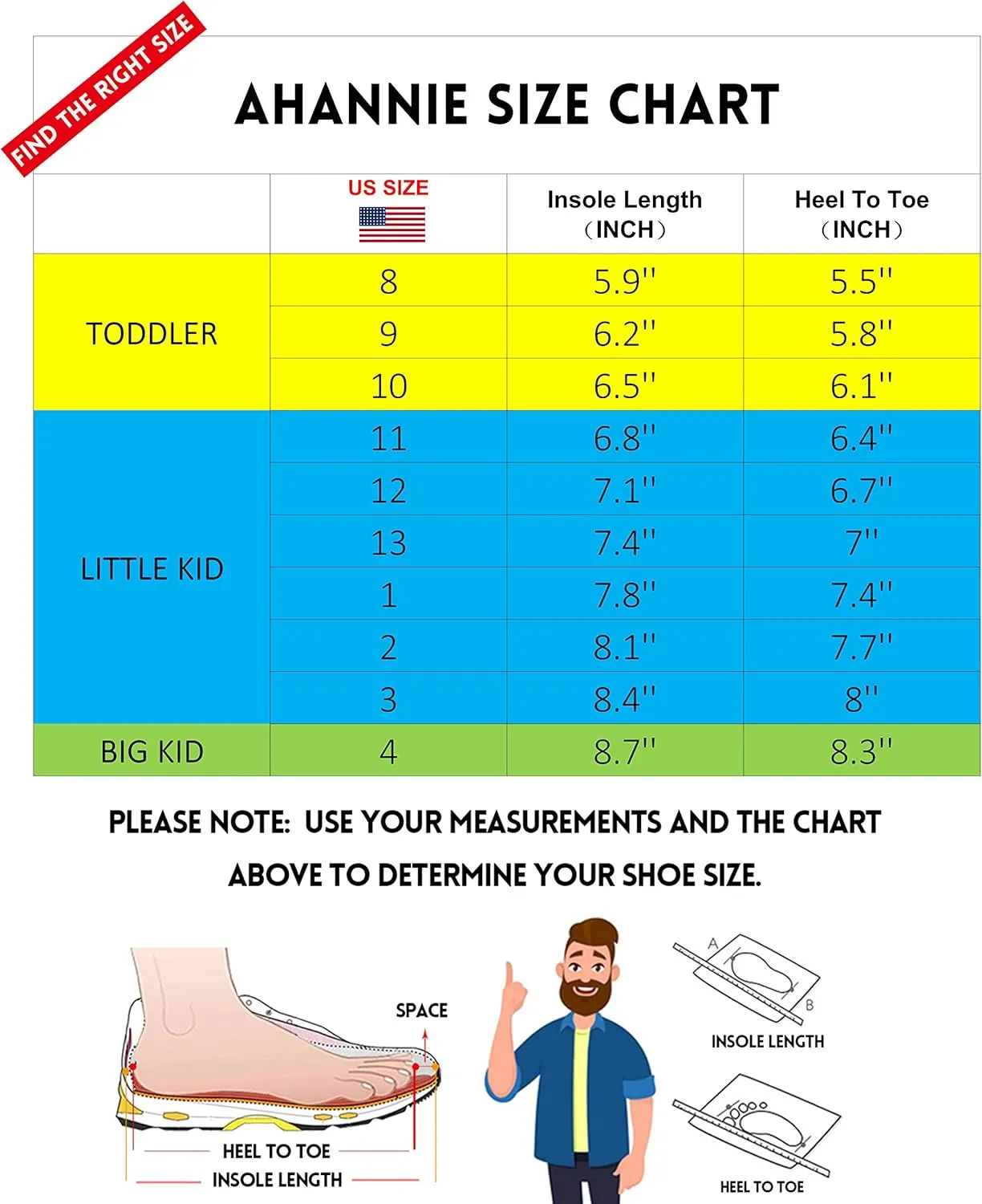 Ahannie Kids Boys Girls Winter Duck Boot, Youth Outdoor Two Tone Fashion Waterproof Rain Boot (Toddler/Little Kid/Big Kid)