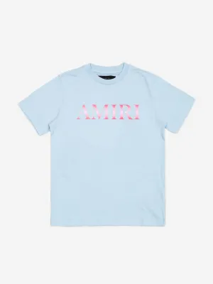 Amiri Girls Core Gradient T-Shirt in Blue