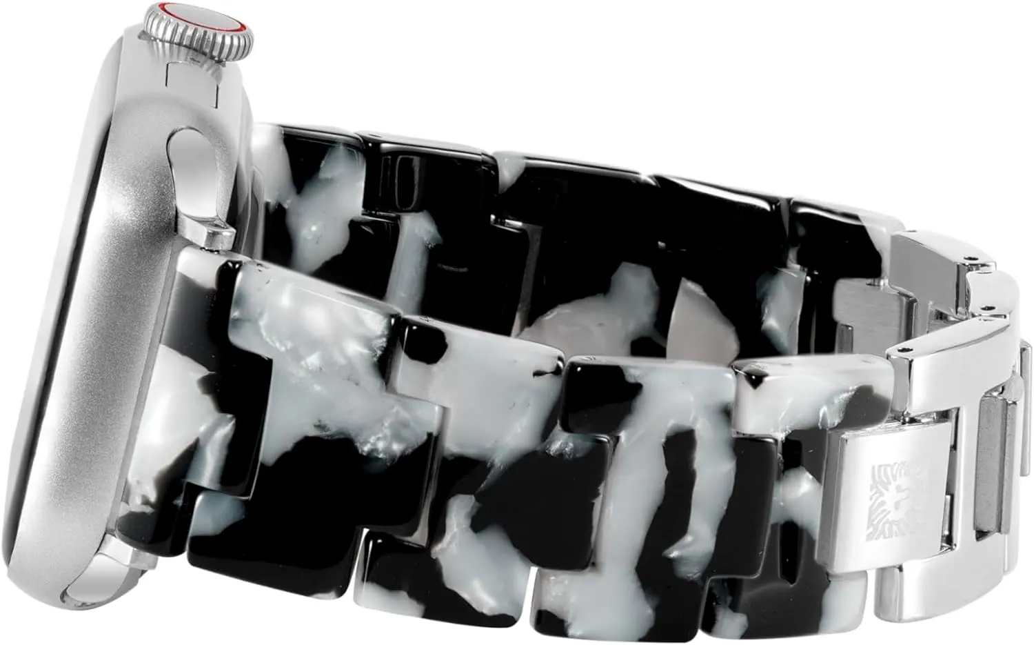 Anne Klein Women's Acetate Fashion Band for Apple Watch Secure, Adjustable, Apple Watch Band Replacement, Fits Most Wrists