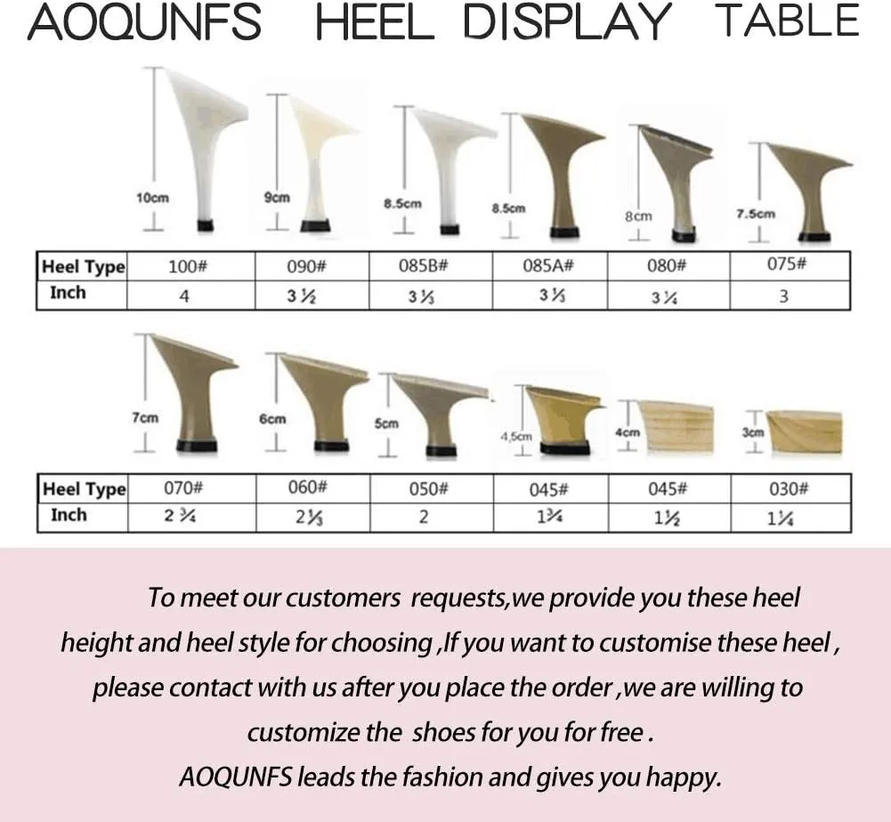 AOQUNFS Women Ballroom Dance Shoes Latin Salsa Practice Performance Low Heel Dancing Shoes,L322