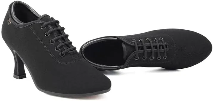 AOQUNFS Women Latin Ballroom Dance Shoes Lace-up Modern Salsa Practice Dance Shoes,Model ZYX305