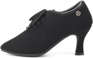 AOQUNFS Women Latin Ballroom Dance Shoes Lace-up Modern Salsa Practice Dance Shoes,Model ZYX305