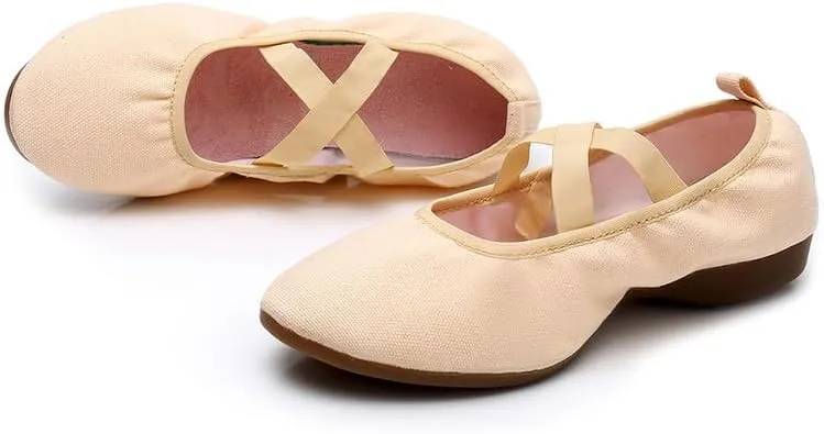 AOQUNFS Womens Latin Dance Shoes Close Toe Ballroom Dance Practice Shoes