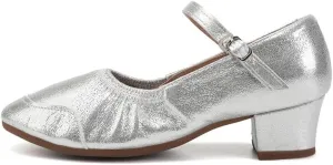 AOQUNFS Women's Latin Dance Shoes Close Toe Ballroom Salsa Performance Pratice Dancing Shoes