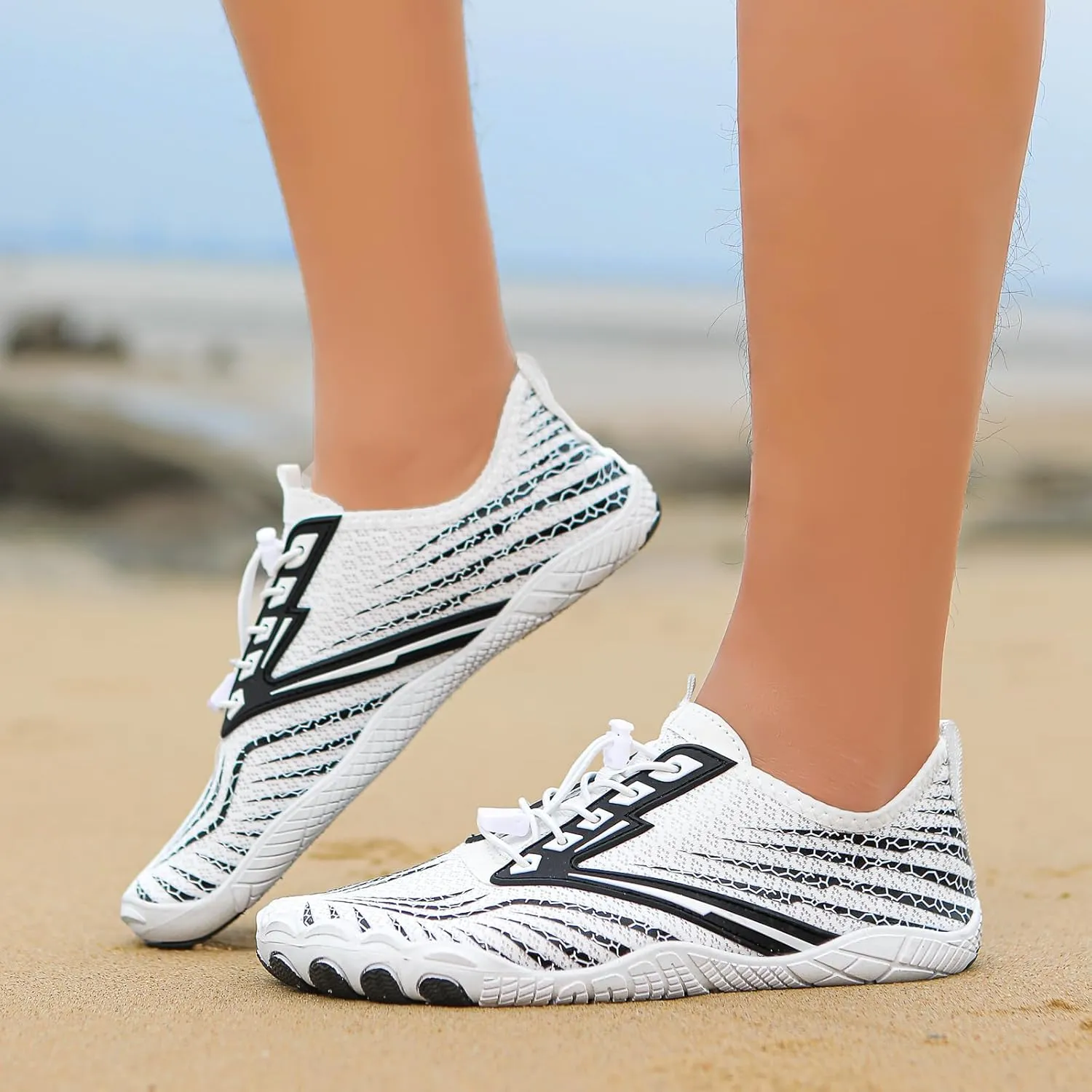Barefoot Womens Men Pro Shoes with Wide Toe Box Healthy and Non-Slip Breathable Fashion Hiking Footwear Shoe Unisex Pro Box Outdoor Lightweight Hike Athletic Walking Running Sneakers Unisex