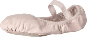 Bloch Women's Dance Belle Full-Sole Leather Ballet Shoe/Slipper, Theatrical Pink, 4 D US