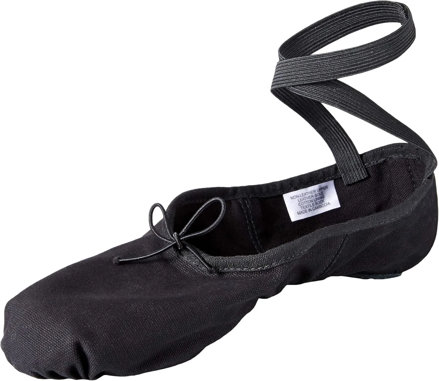 Bloch Women's Dance Men's Pump Split Sole Canvas Ballet Slipper/Shoe, Black, 7.5