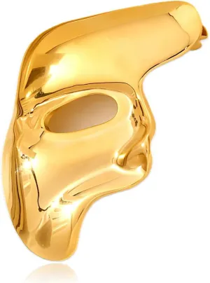 Brooch Pins Gold Mask Lapel Vintage Hijab Brooches for Women Men Fashion Jewelry Clothing Decoration Accessories