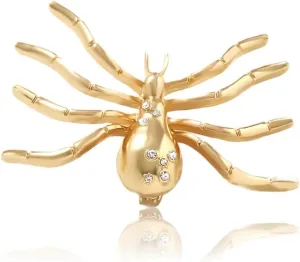 Brooch Pins Gold Spider Rhinestone Lapel Brooches for Women Fashion Jewelry Clothing Decoration Accessorie Backpacks Brooch
