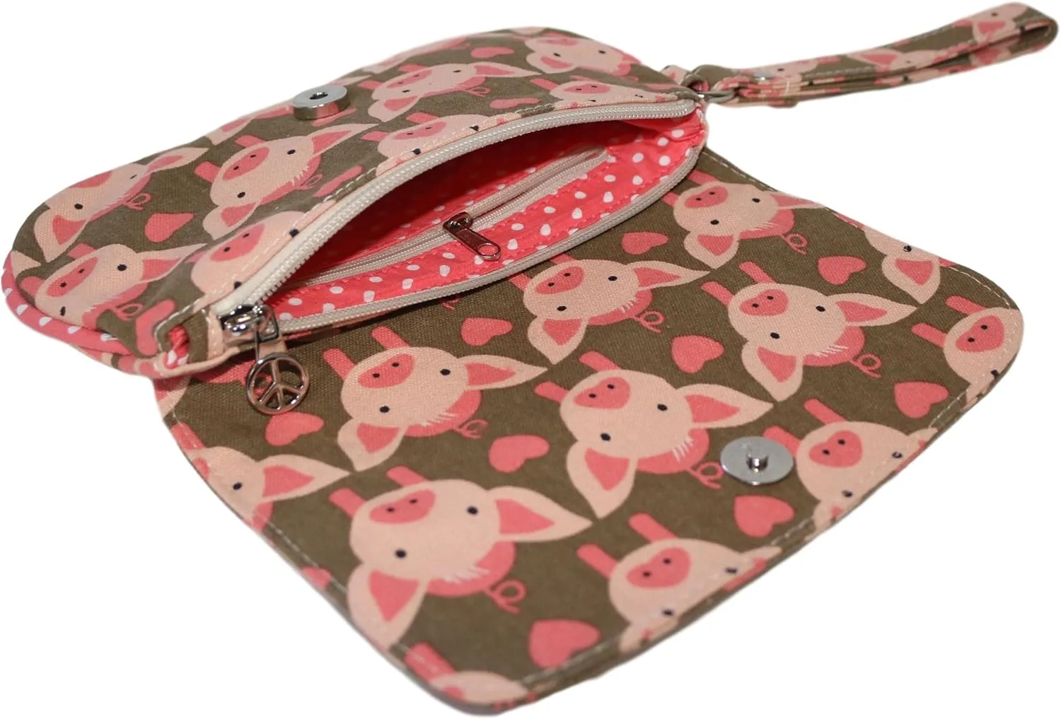 bungalow 360 Vegan Natural Canvas Wristlet