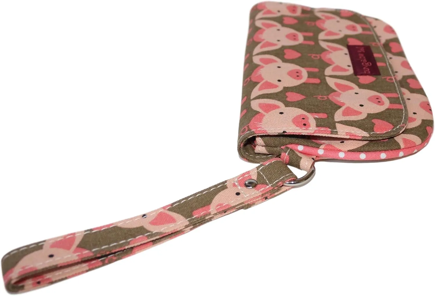 bungalow 360 Vegan Natural Canvas Wristlet