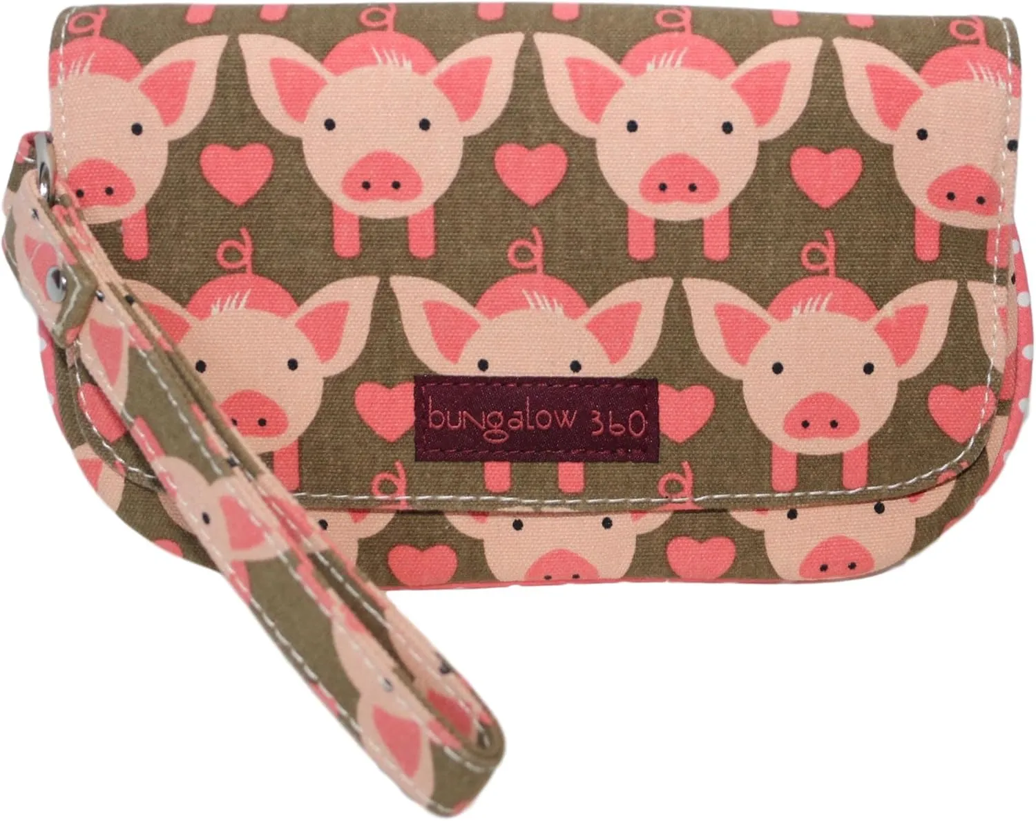 bungalow 360 Vegan Natural Canvas Wristlet