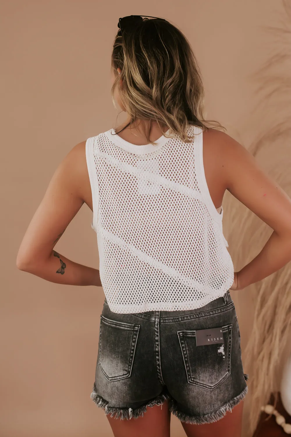 BY TOGETHER: Knit Textured Tank, Natural