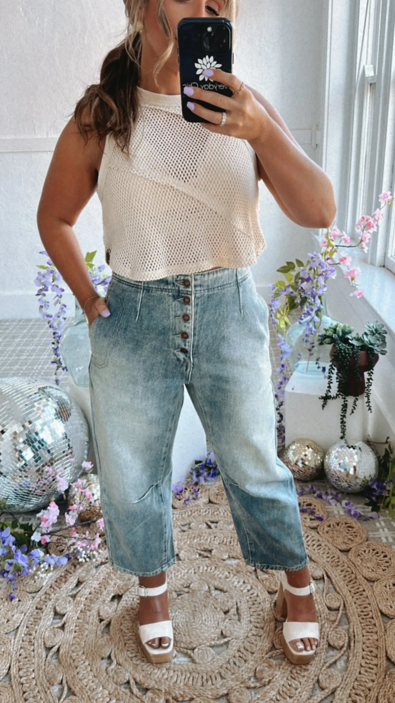 BY TOGETHER: Knit Textured Tank, Natural