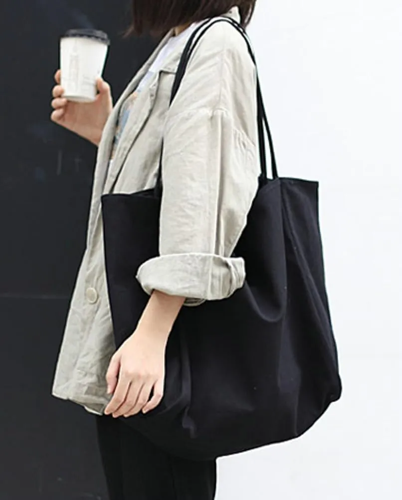 Canvas Shoulder Bag for Women Large Handbag Hobo Bag Tote Purse Slouchy Canvas Handbags Shoulder Purses