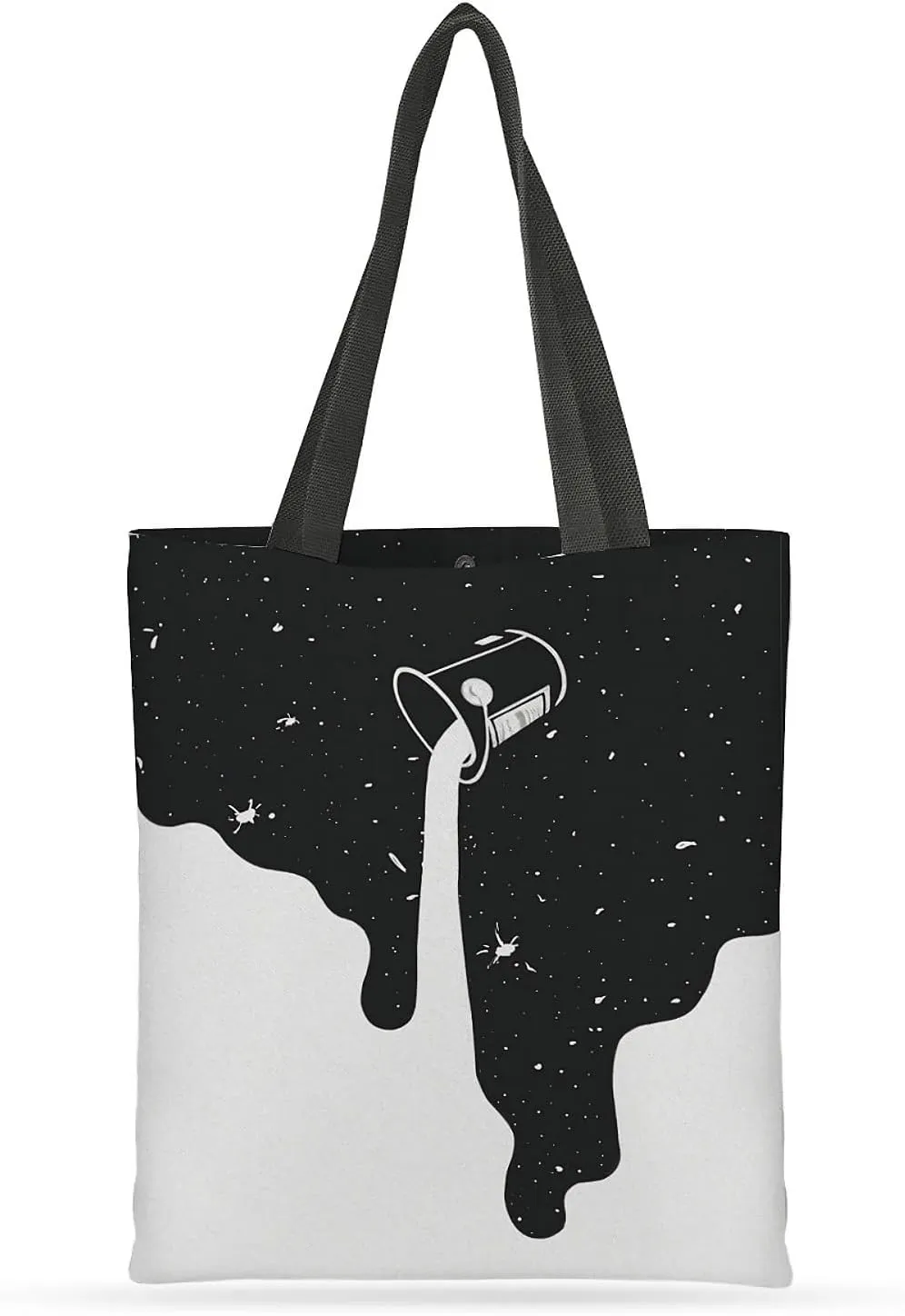 Canvas Tote Bag for Women with Zipper Inner Pocket, Canvas Tote for Daily Work Shopping