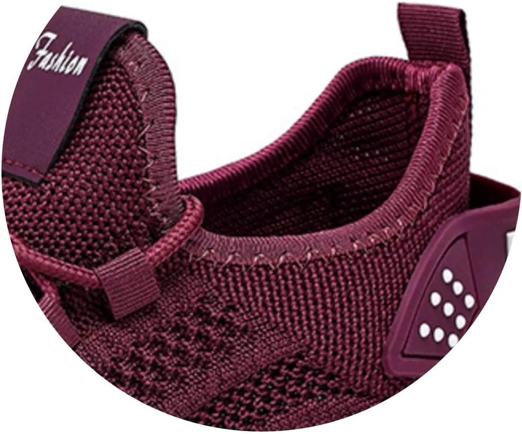 Chunky Sneakers for Women Lightweight Slip On Sneakers Comfortable Workout Sport Work Casual Tennis Shoes Fashion Breathable Soft Sole Arch Support Non-Slip Shoes