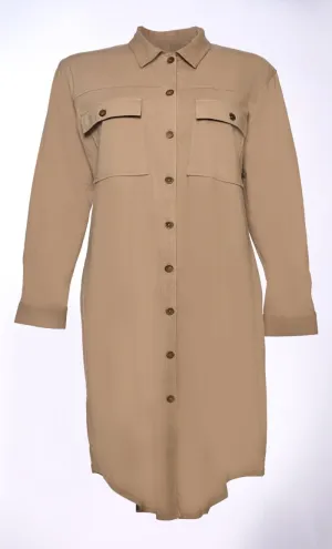 Classic Button Down Shirt with Front Pockets - Final Sale