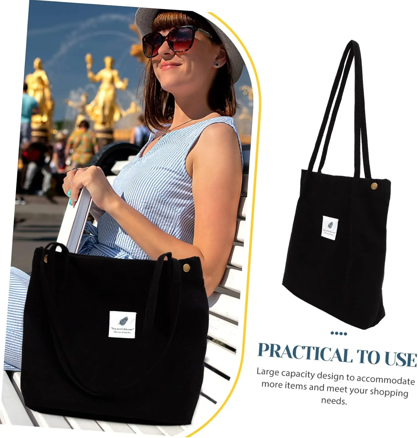 Corduroy Bag Canvas Tote Bag for Women Corduroy Tote Bag Womens Tote Bag Canvas Bag Womens Handbags