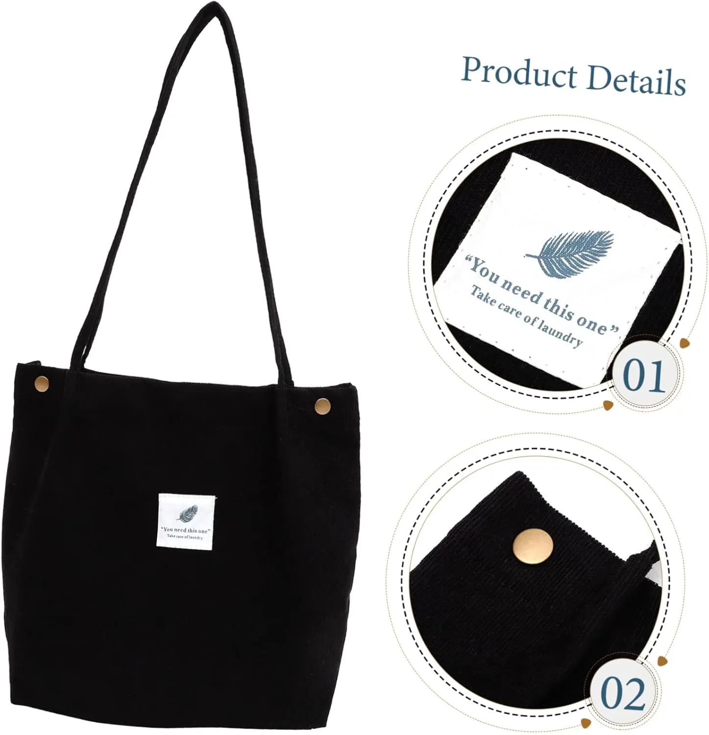 Corduroy Bag Canvas Tote Bag for Women Corduroy Tote Bag Womens Tote Bag Canvas Bag Womens Handbags