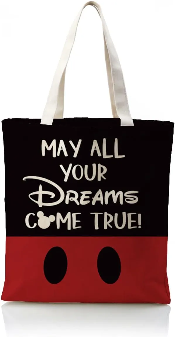 Cute Cartoon Bear Canvas Tote Bag, Bicycle Bear Canvas Handbag, Reusable Canvas Tote Bag, Reusable, Suitable For Friendship Gifts, Leisure Vacation, Shopping, Work