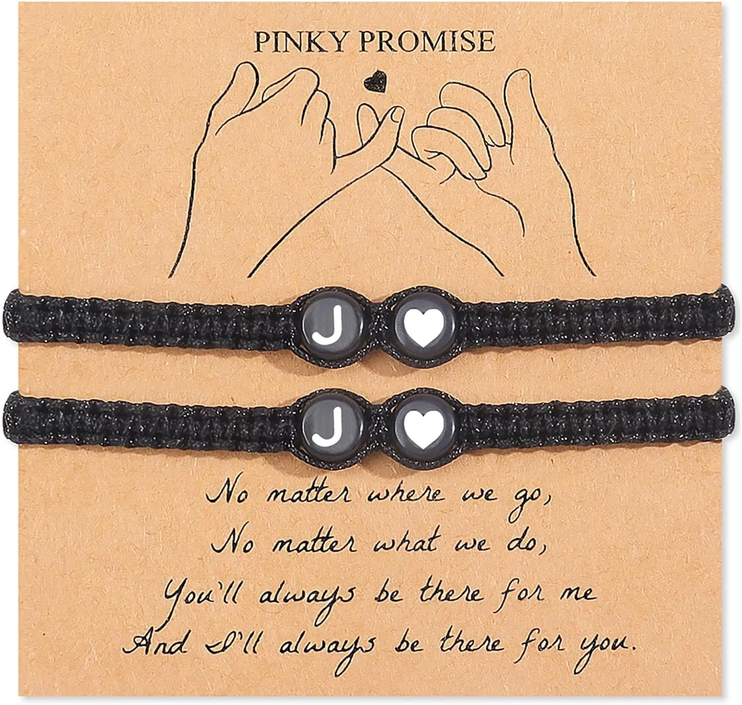 Dcfywl731 Initial Bracelets for Women Teen Girls Letter A-Z Braided Bracelets for Women Trendy Heart Link Friend Sister Daughter Mother Gifts