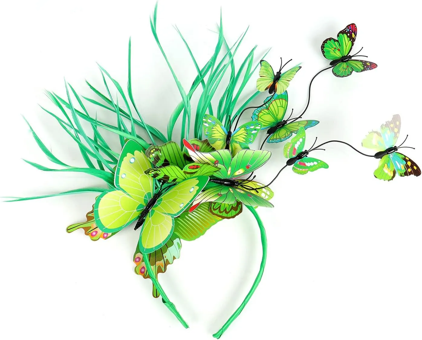 Derby Headbands Fascinator for Women Fancy Butterfly Tea Party Bride Wedding Headpiece Church Hair Clip Hoop Headwear