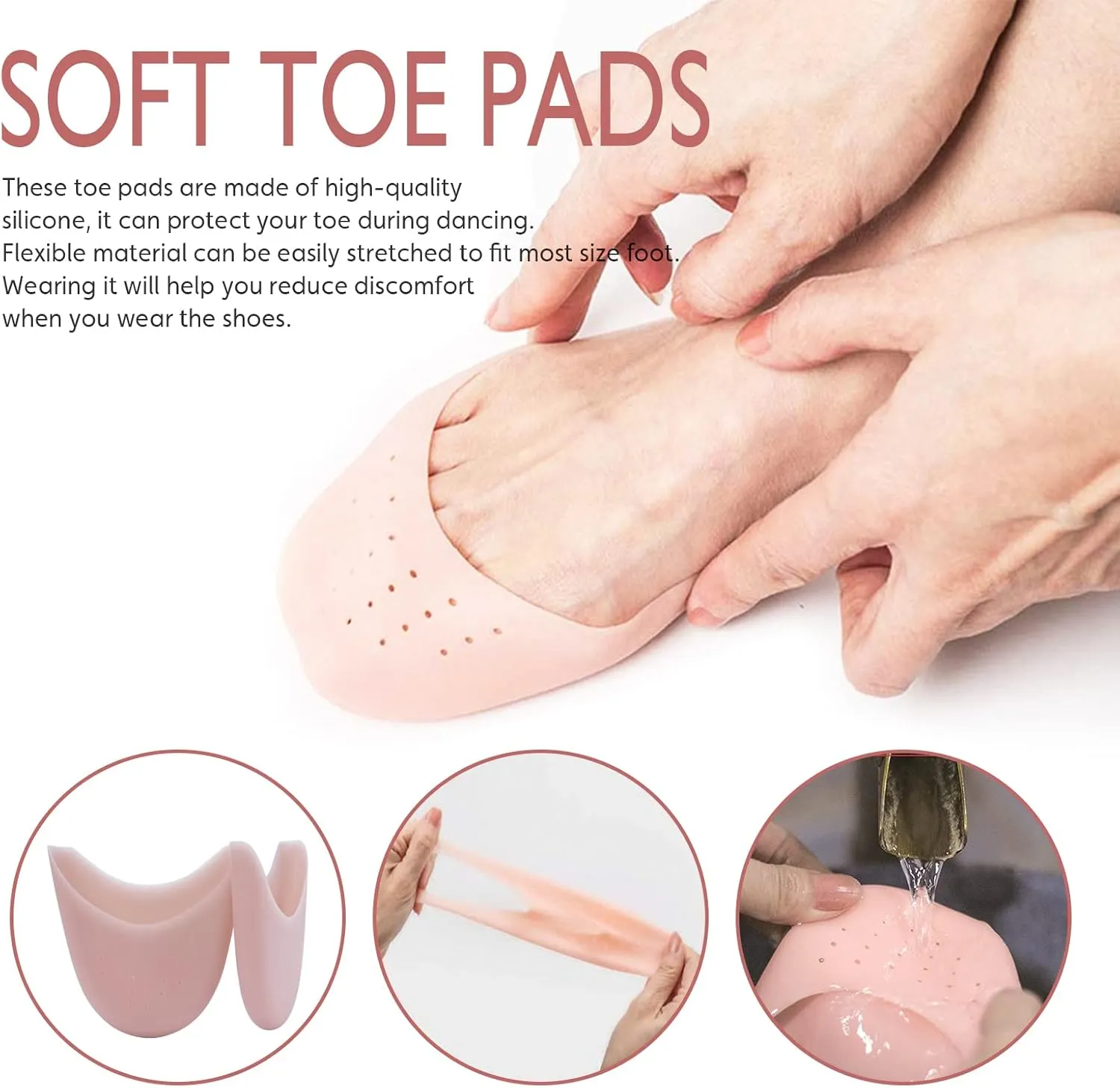 DoGeek Satin Pointe Shoes for Girls and Ladies Professional Ballet Dance Shoes with Ribbon for School or Home
