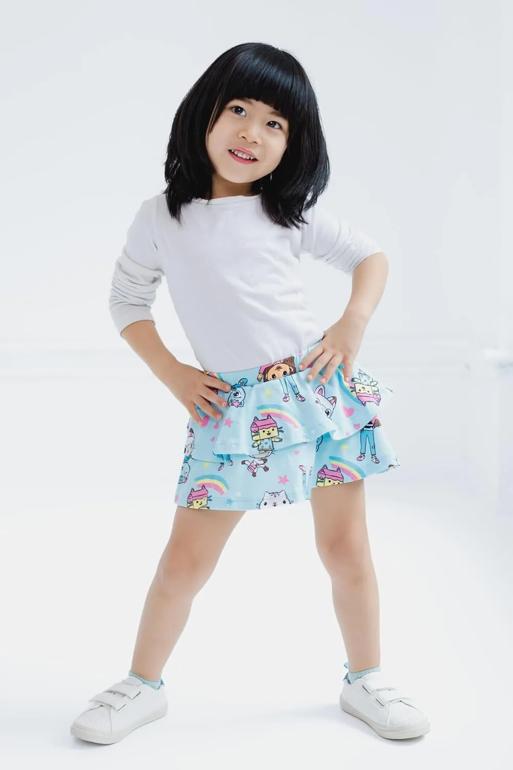 DREAMWORKS GABBY'S DOLLHOUSE Girls 2 Pack Skorts Toddler to Big Kid