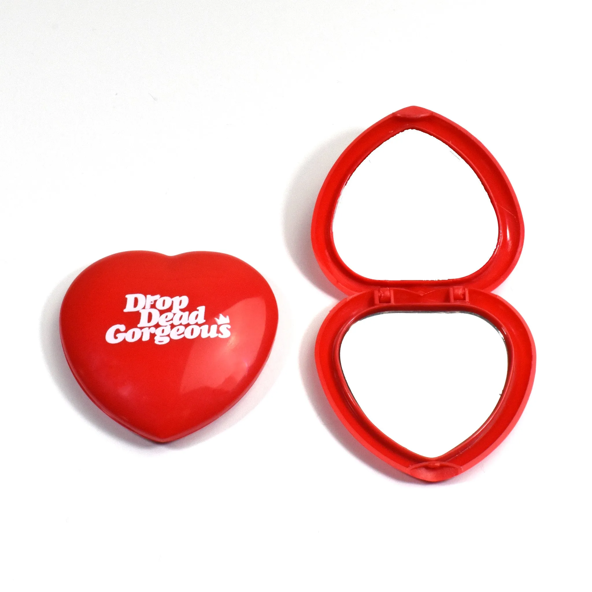Drop Dead Gorgeous Heart Shaped Pocket Mirror