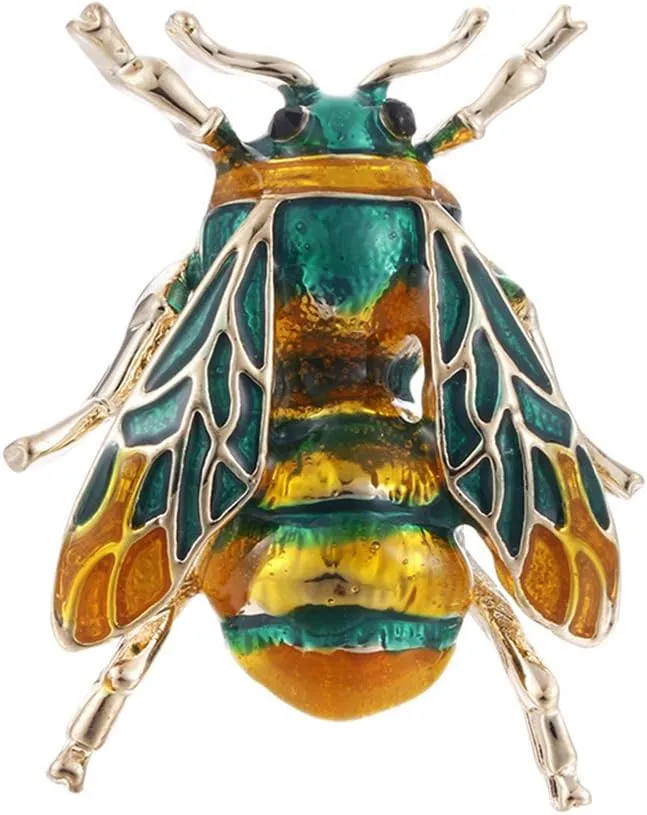 Enamel Cicada Collar Brooches Insect Corsage Brooch Pins for Unisex Clothing Accessories