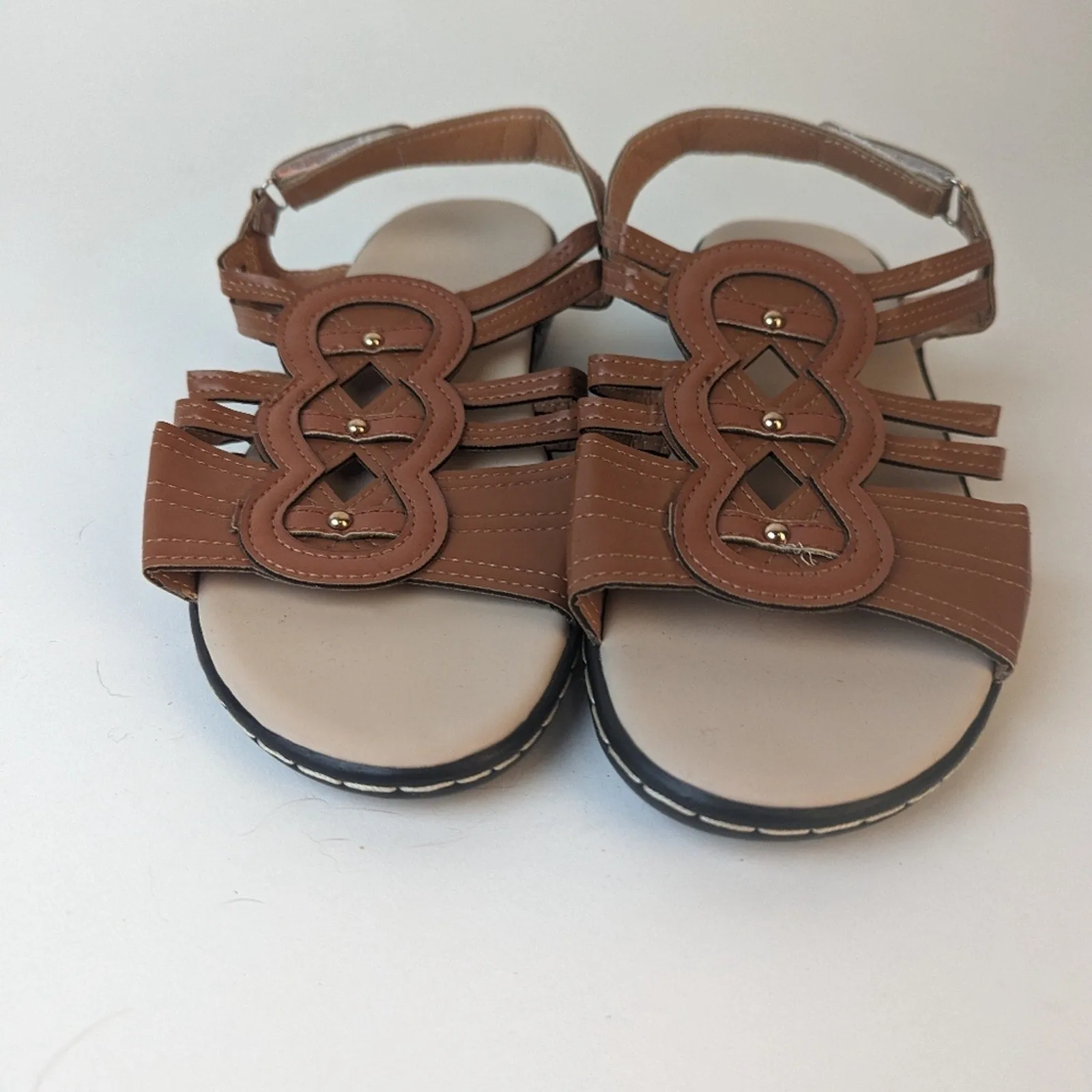 Faux Leather NWOT Sandals - 9