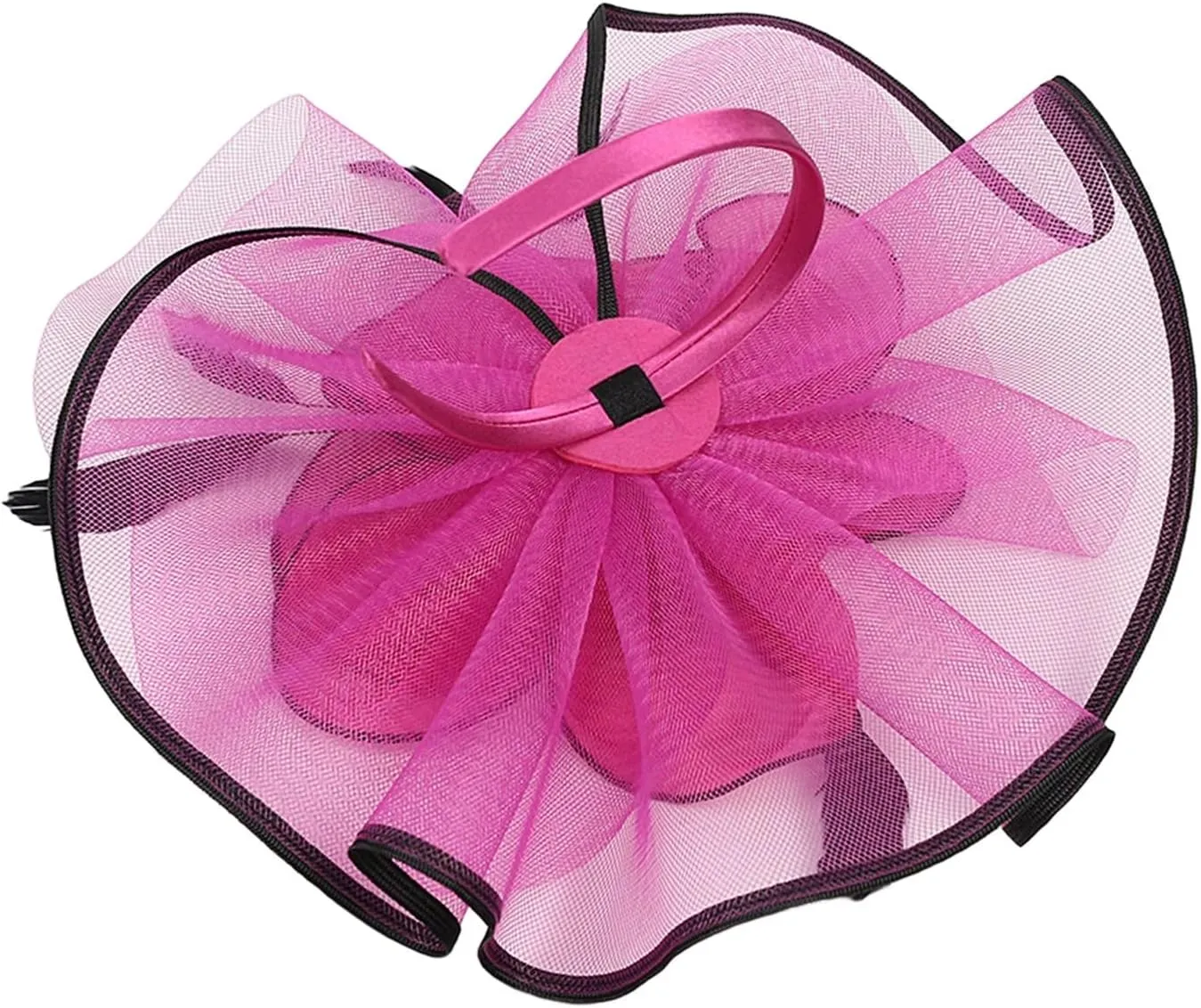 Flower Hair Clips for Women Derby Mesh Fancy Fascinators Hat Vintage Elegant Cocktail Tea Party Wedding Retro Headwear