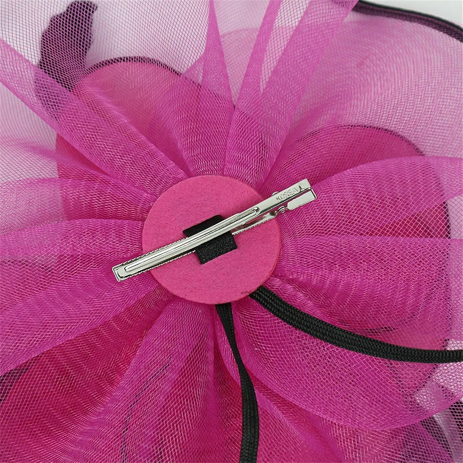 Flower Hair Clips for Women Derby Mesh Fancy Fascinators Hat Vintage Elegant Cocktail Tea Party Wedding Retro Headwear