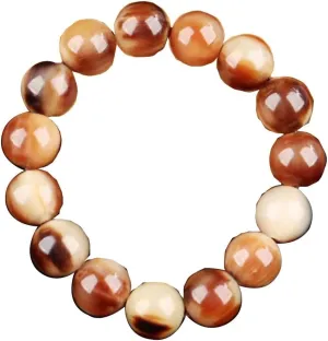 Fozhu Bracelets Set, Buddhist Prayer Beads, Bracelets Ethnic Jewelry Beads Tibetan Buddha Bracelets Unisex,(14m 1 Beads)