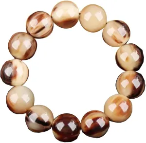 Fozhu Bracelets Set, Buddhist Prayer Beads, Bracelets Ethnic Jewelry Beads Tibetan Buddha Bracelets Unisex,(18m 1 Beads)