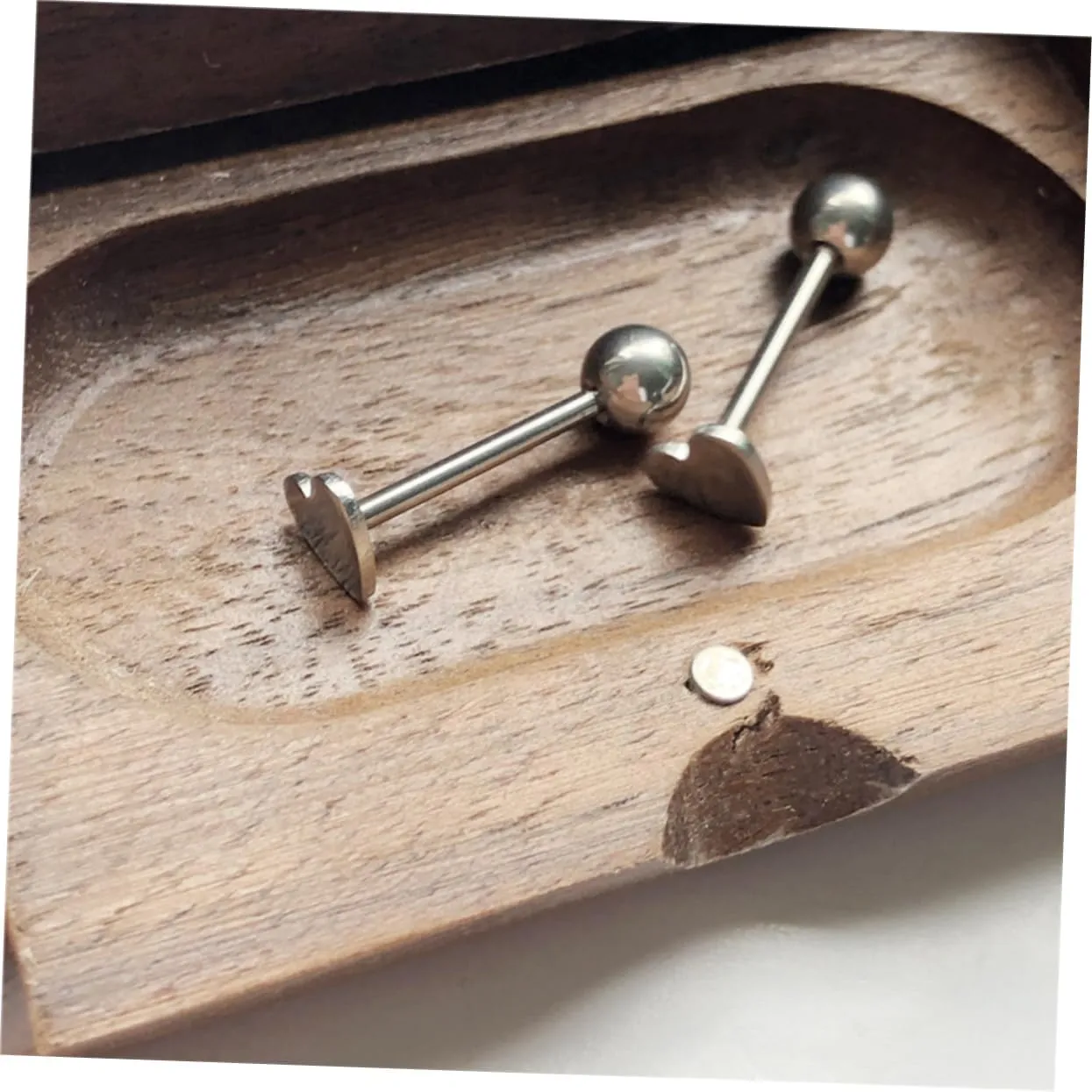GALPADA Body Heart Tongue Tongue Bars Tongue Studs Piercings Jewelry Body Jewelry Body Supplies Barbell Heart
