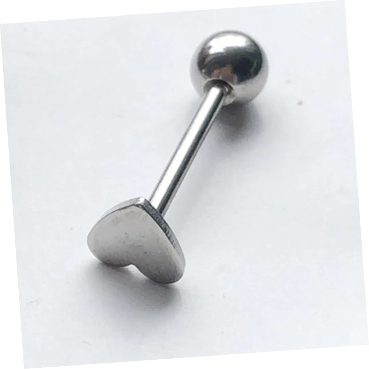 GALPADA Body Heart Tongue Tongue Bars Tongue Studs Piercings Jewelry Body Jewelry Body Supplies Barbell Heart