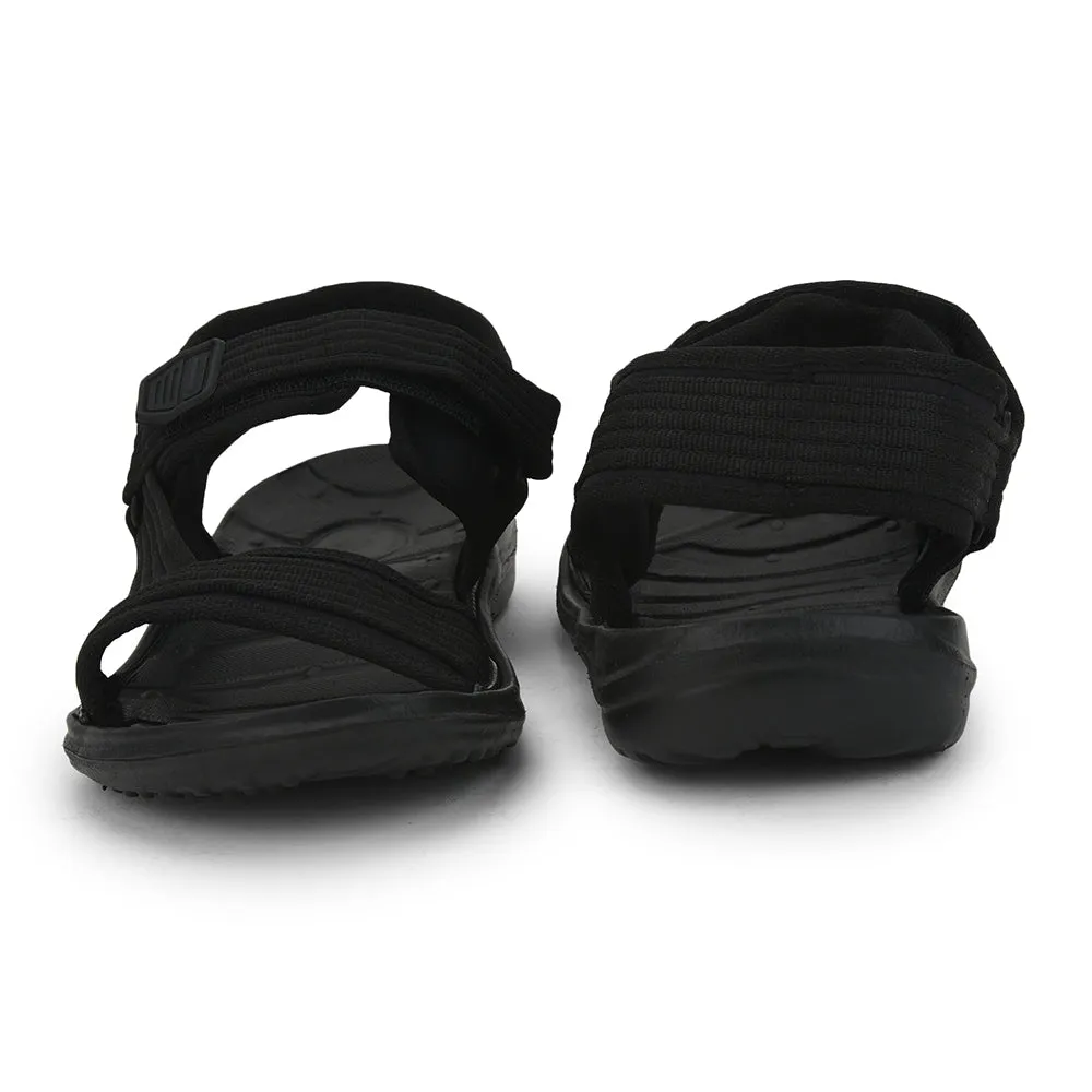 Gliders (Black) Casual Sandals For Men FIGHTER-N By Liberty